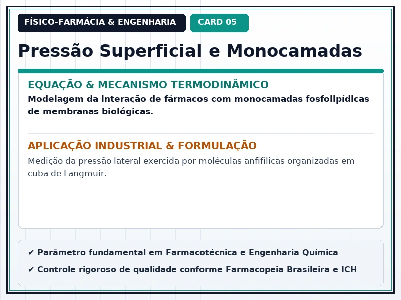 Cartão Técnico 5 - Fenômenos Interfaciais e Tensoativos