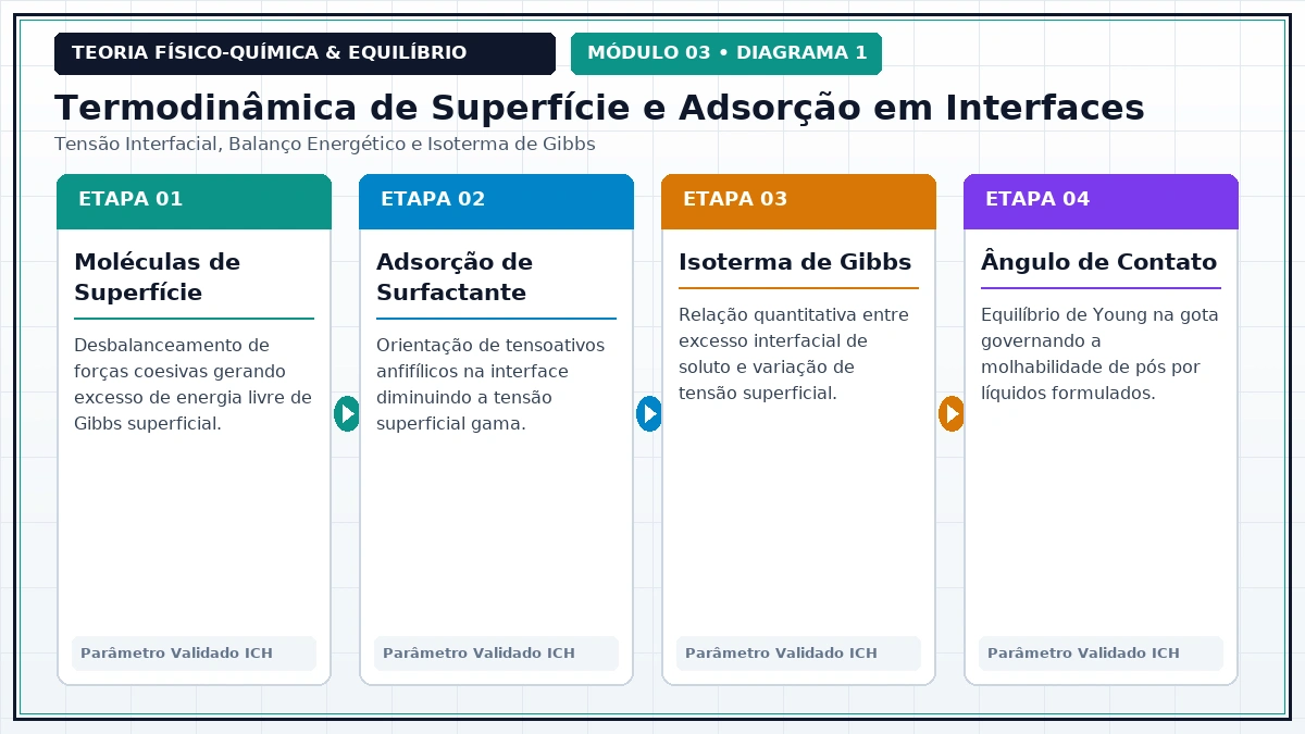 Diagrama Físico-Químico Teórico - Fenômenos Interfaciais e Tensoativos