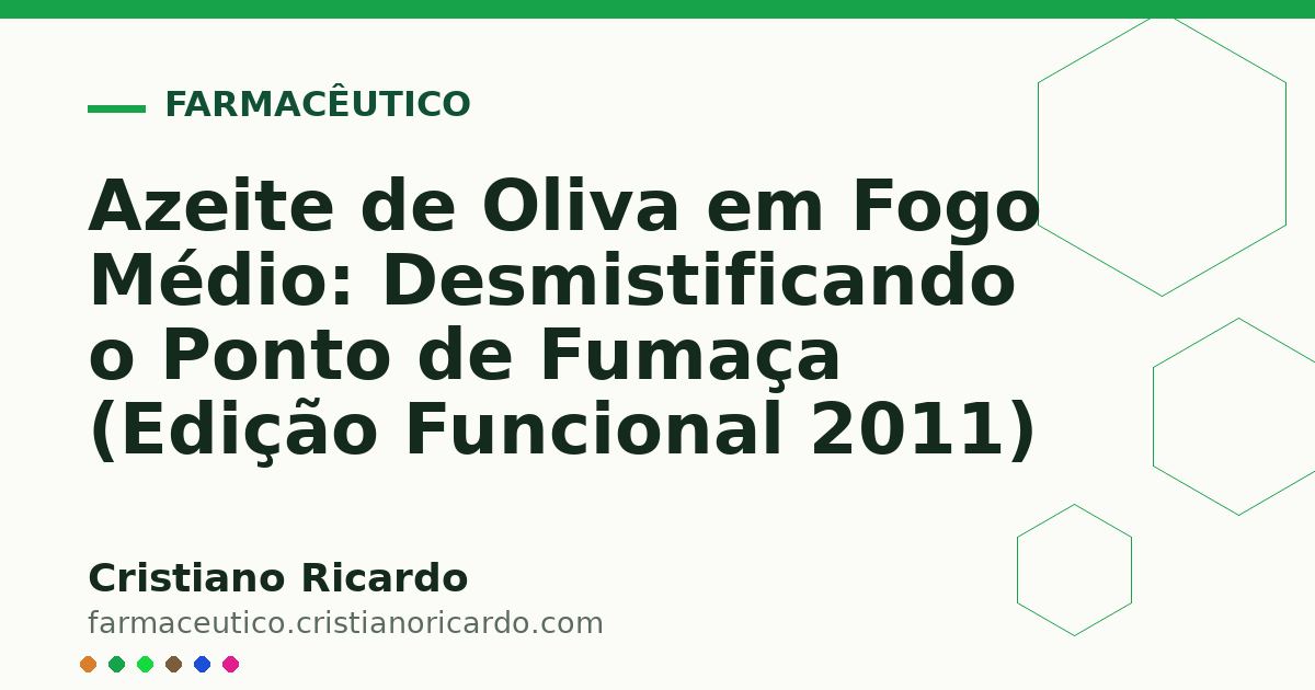 Card OG automático: Azeite de Oliva em Fogo Médio: Desmistificando o Ponto de Fumaça (Edição Funcional 2011)