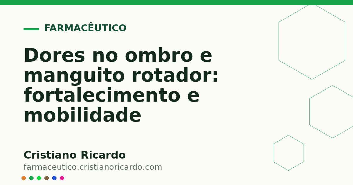 Card OG automático: Dores no ombro e manguito rotador: fortalecimento e mobilidade