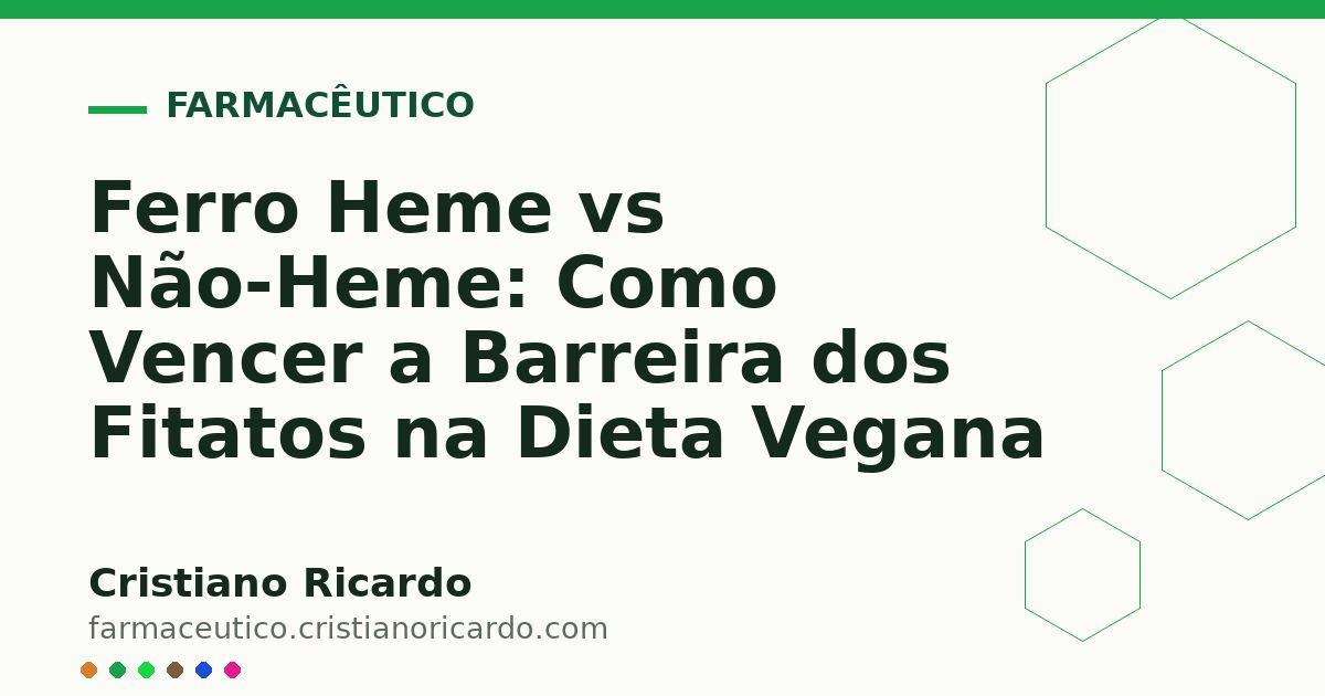 Card OG automático: Ferro Heme vs Não-Heme: Como Vencer a Barreira dos Fitatos na Dieta Vegana