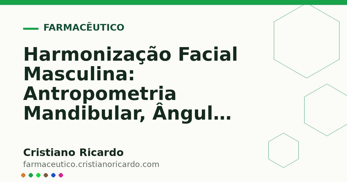 Card OG automático: Harmonização Facial Masculina: Antropometria Mandibular, Ângulo Goníaco e Preenchimento (Tratado de Estética Masculina 2023)