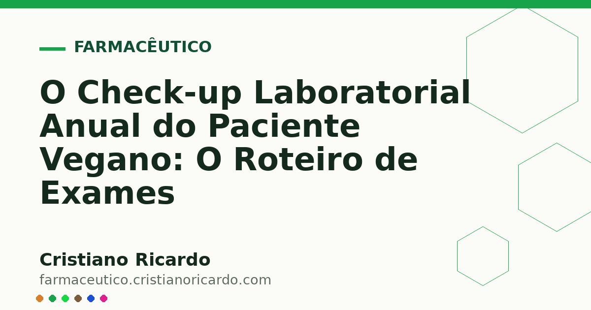 Card OG automático: O Check-up Laboratorial Anual do Paciente Vegano: O Roteiro de Exames