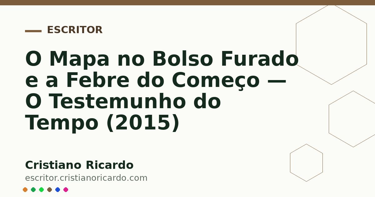 Card OG automático: O Mapa no Bolso Furado e a Febre do Começo — O Testemunho do Tempo (2015)
