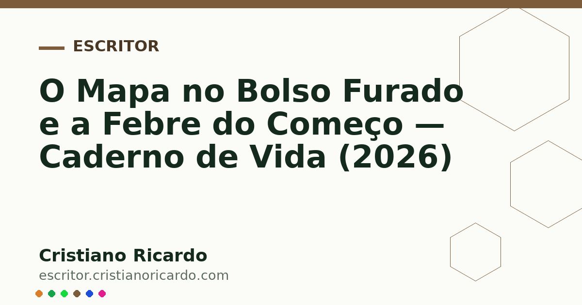 Card OG automático: O Mapa no Bolso Furado e a Febre do Começo — Caderno de Vida (2026)