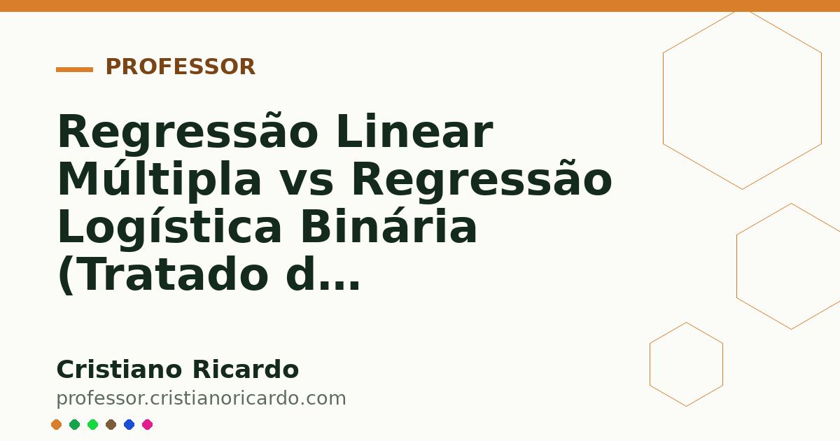 Card OG automático: Regressão Linear Múltipla vs Regressão Logística Binária (Tratado de Bioestatística Clínica 2008)