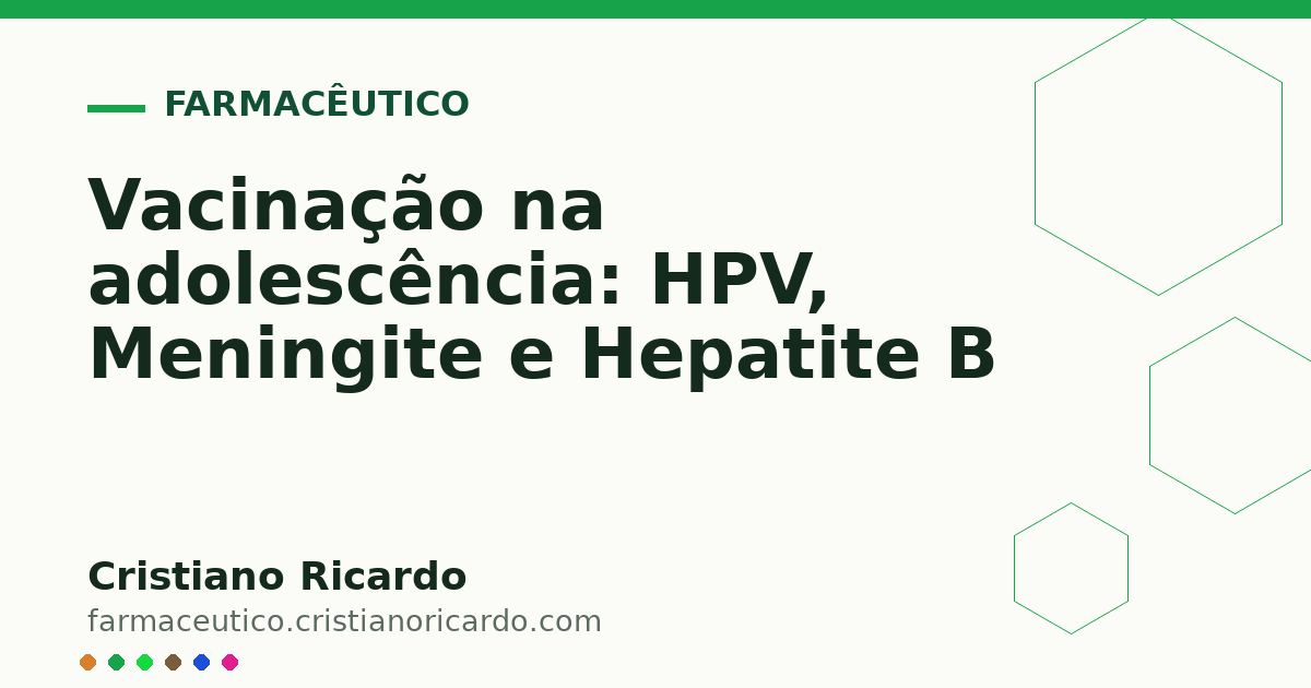 Card OG automático: Vacinação na adolescência: HPV, Meningite e Hepatite B